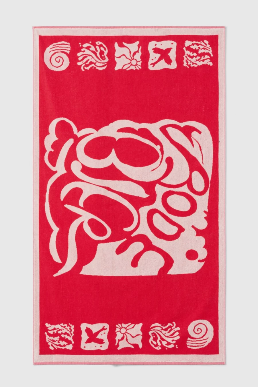 "Rodebjer Women's Hot Pink Beach Towel – Premium Soft & Quick-Dry"
