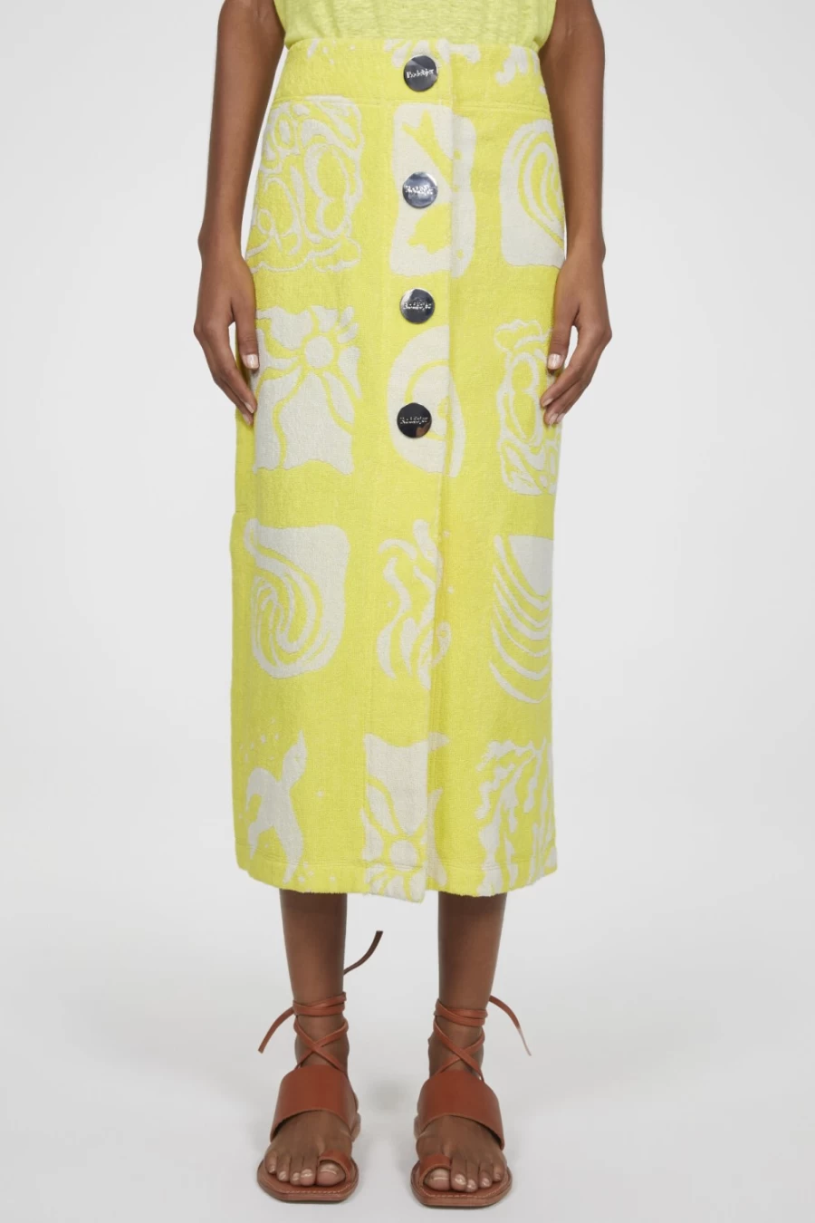 Rodebjer Women's Lime Towel Skirt - Leilani Beach Wrap