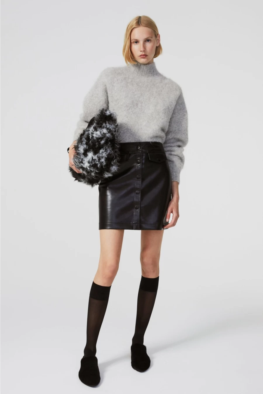 Rodebjer Women's Black Thando Leather Skirt - Premium Genuine Leather Fashion Skirt