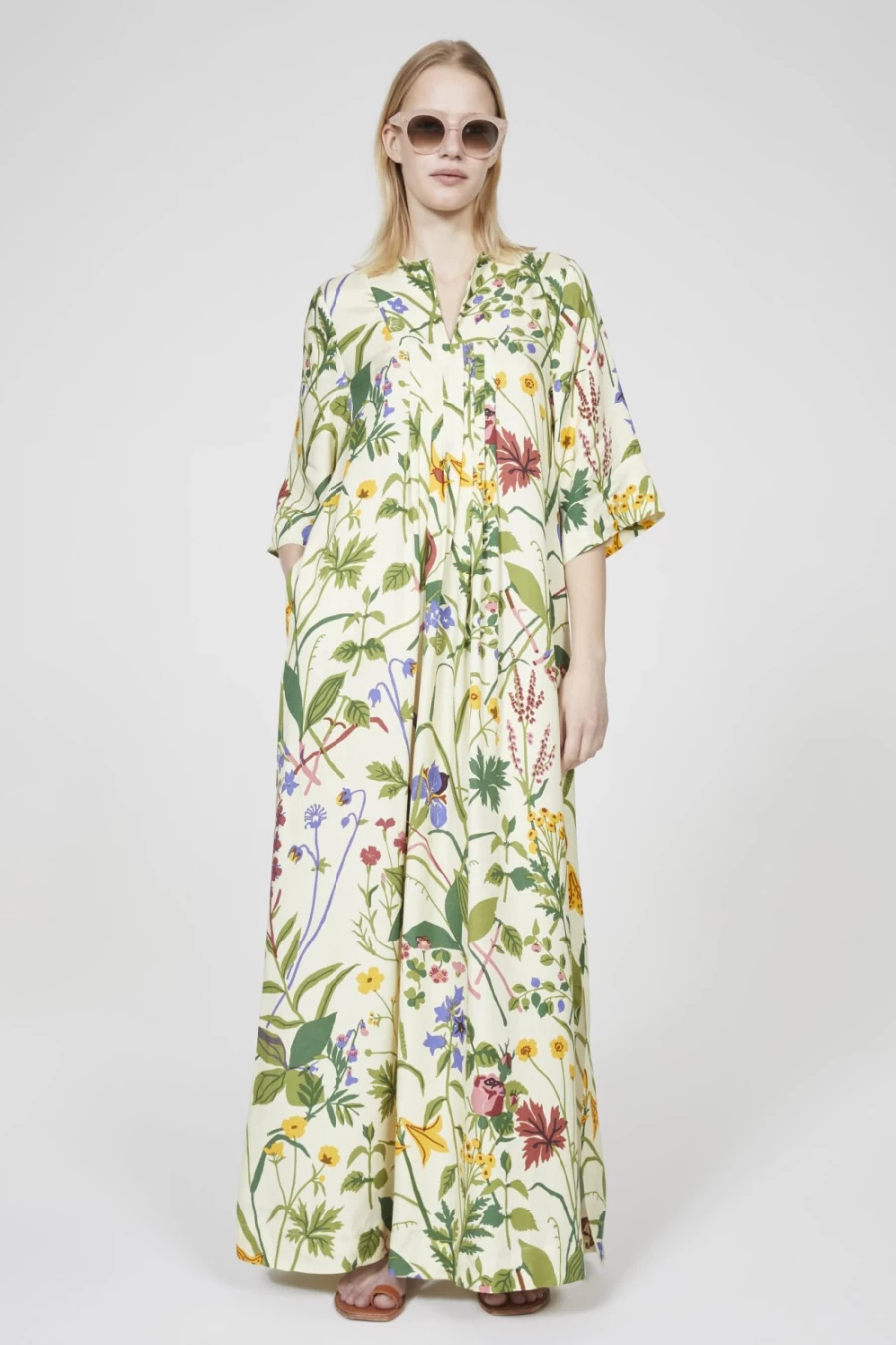 Rodebjer Women's Butter Milk Print Dress - Bari Jobs Flowy Summer Dress