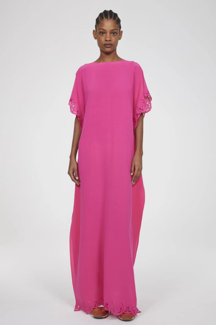 Rodebjer Women's Hot Pink Saturnus Maxi Dress - Elegant Boho Chic Summer Dress