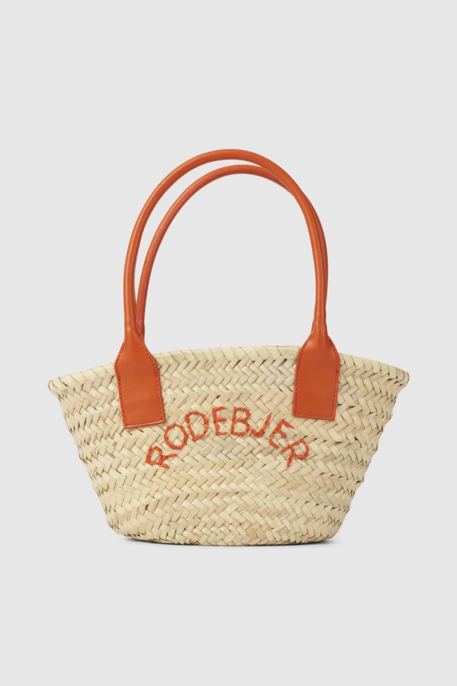 Rodebjer Women's Mini Straw Bag in Orange Haze - Boho Chic Handbag for Summer