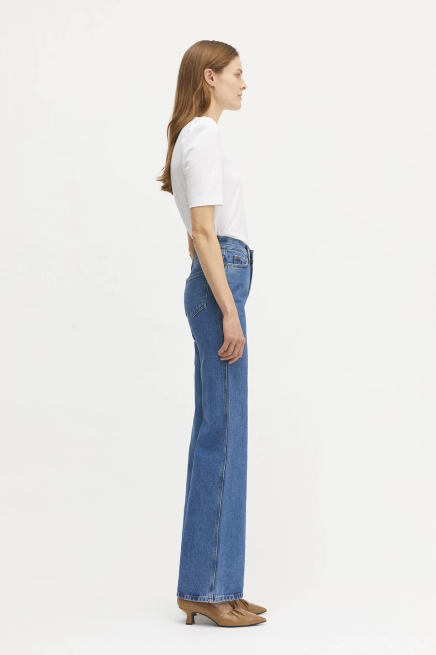 Rodebjer Women's Vintage Blue Hall Denim Jeans - Classic High-Waisted Slim Fit