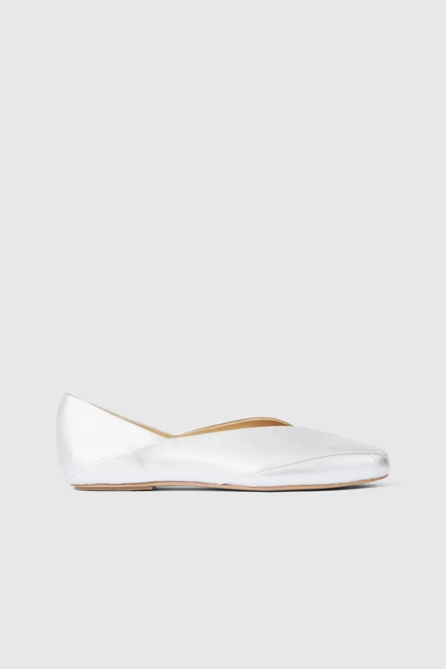 Rodebjer Ylena Silver Flat Sandals for Women