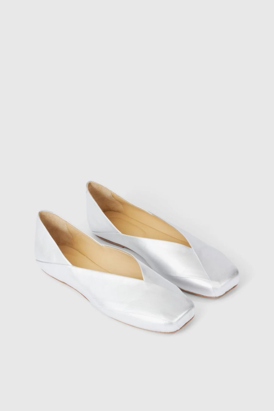 Rodebjer Ylena Silver Flat Sandals for Women