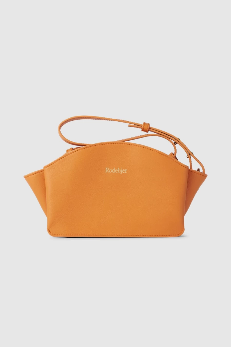 Rodebjer Haya Foldable Orange Tote Bag for Women - Stylish & Compact Handbag