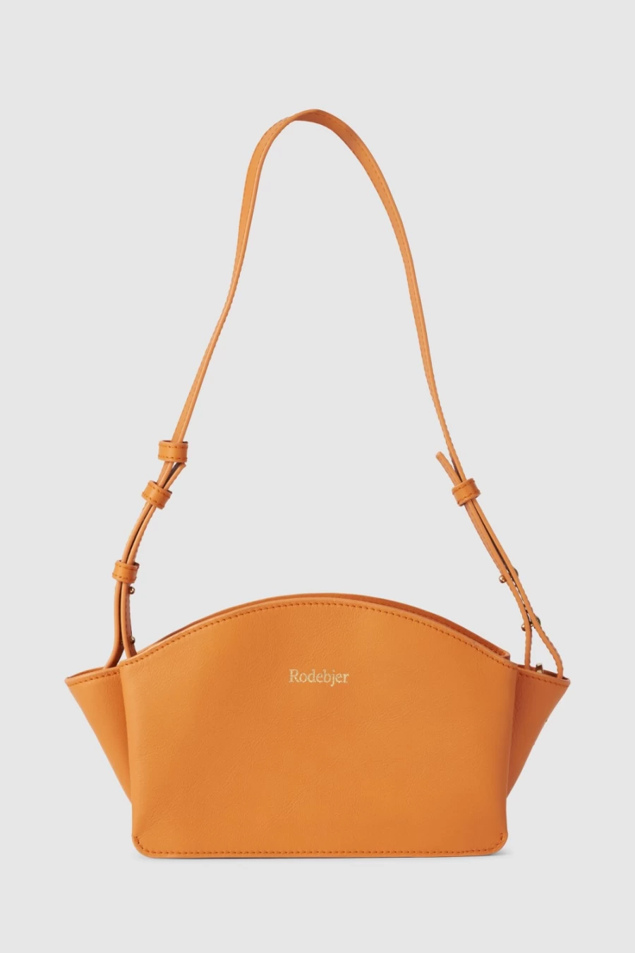 Rodebjer Haya Foldable Orange Tote Bag for Women - Stylish & Compact Handbag