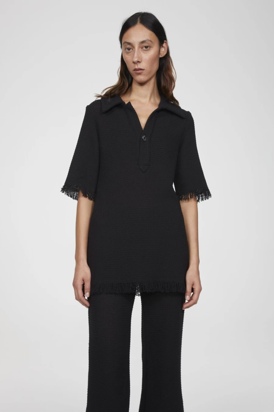 Rodebjer Women's Black Knitted Shirt – Nuori Style Premium Top