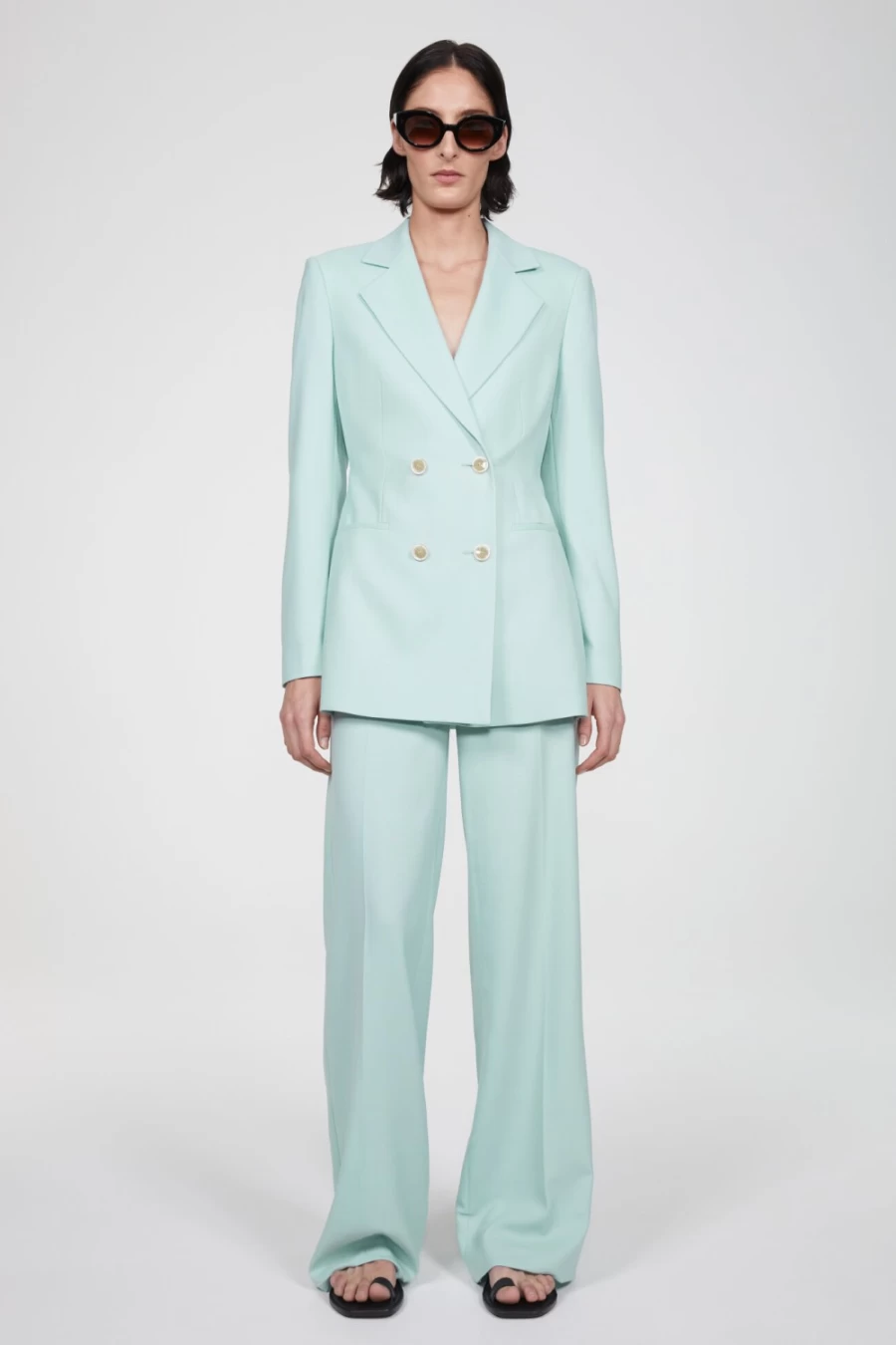 Rodebjer Women's Lucida Blazer in Ocean Mint - Elegant Tailored Jacket for Women