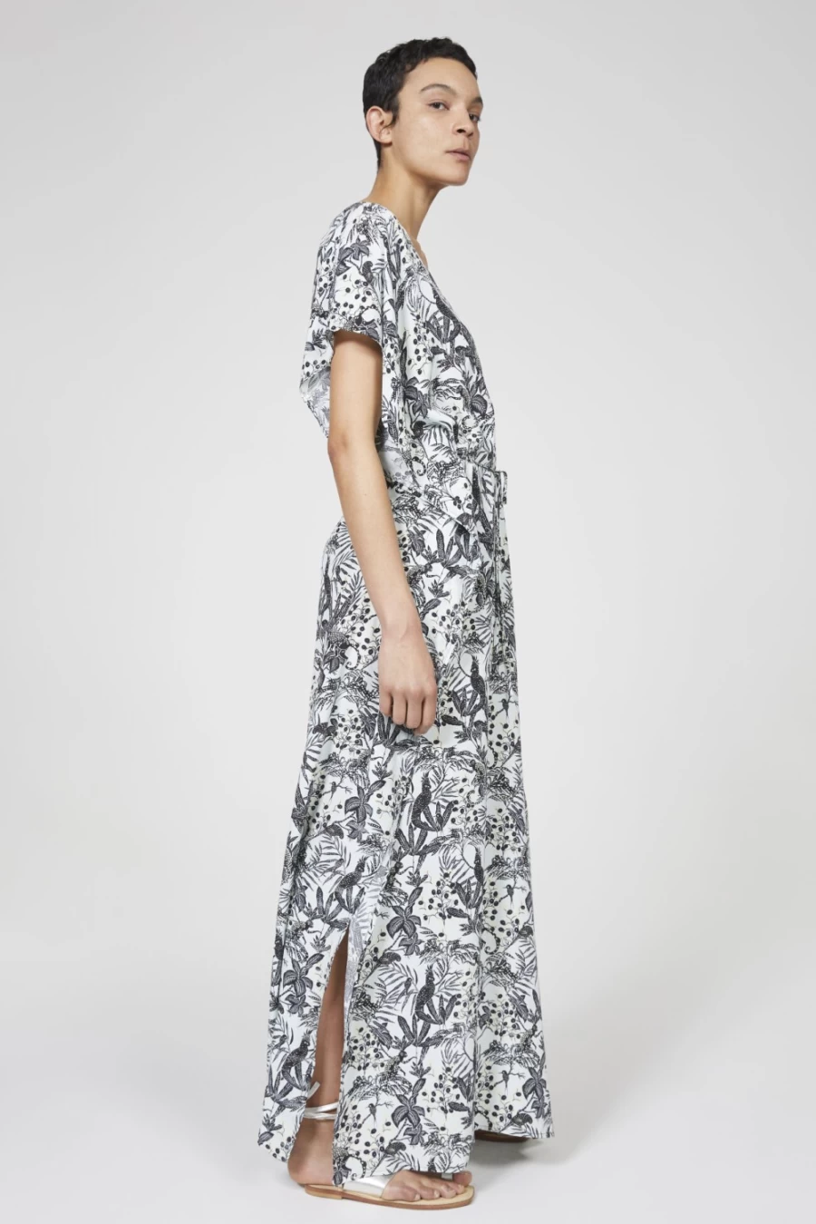 Rodebjer Women's Ocean Mint Saturnus Jungle Print Dress