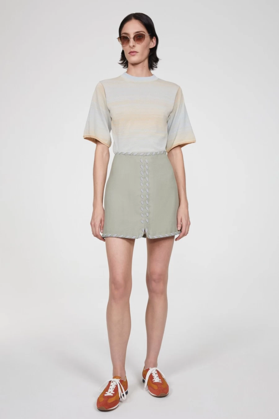 Rodebjer Woman's Ocean Mint Modulo Knitted T-Shirt