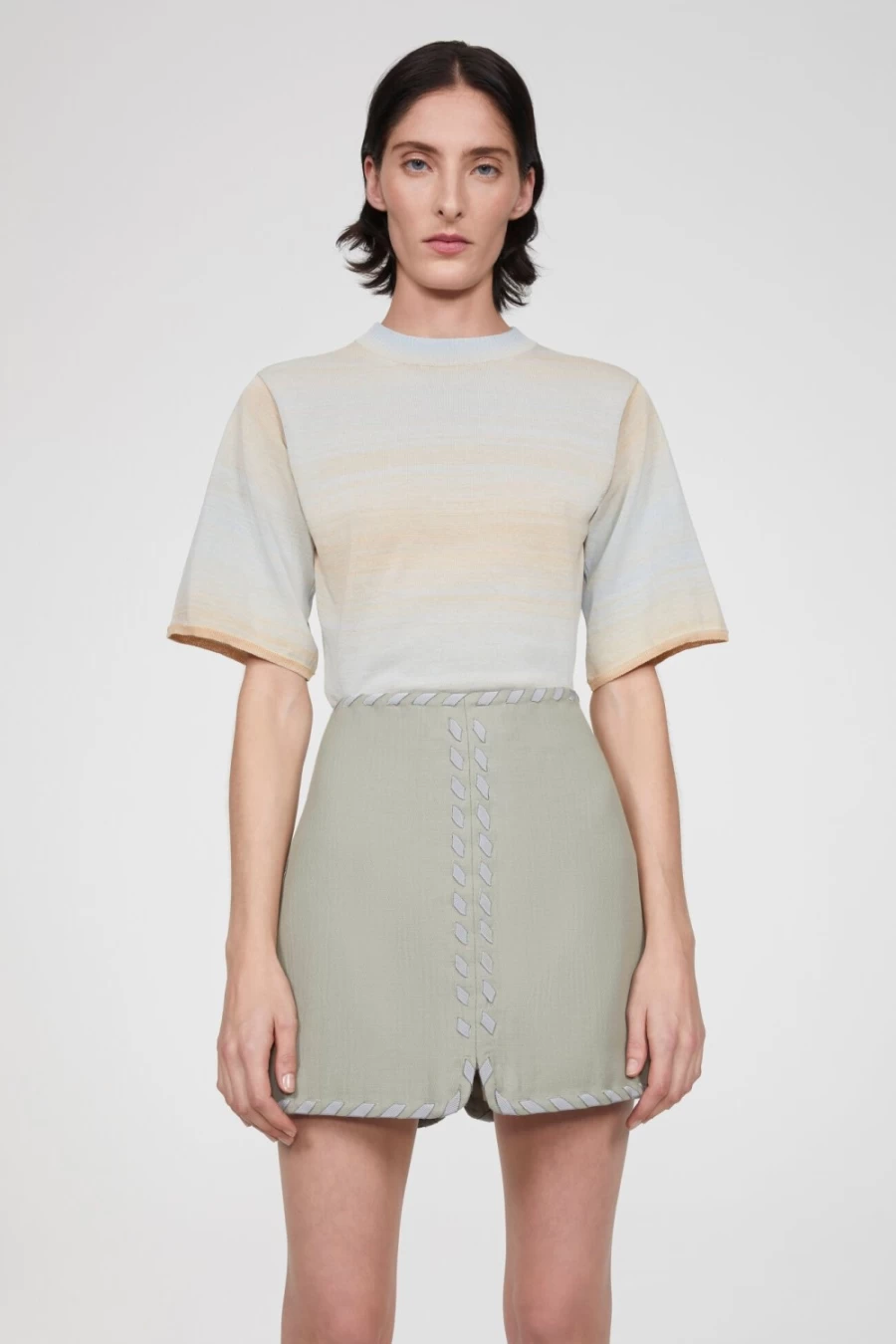Rodebjer Woman's Ocean Mint Modulo Knitted T-Shirt