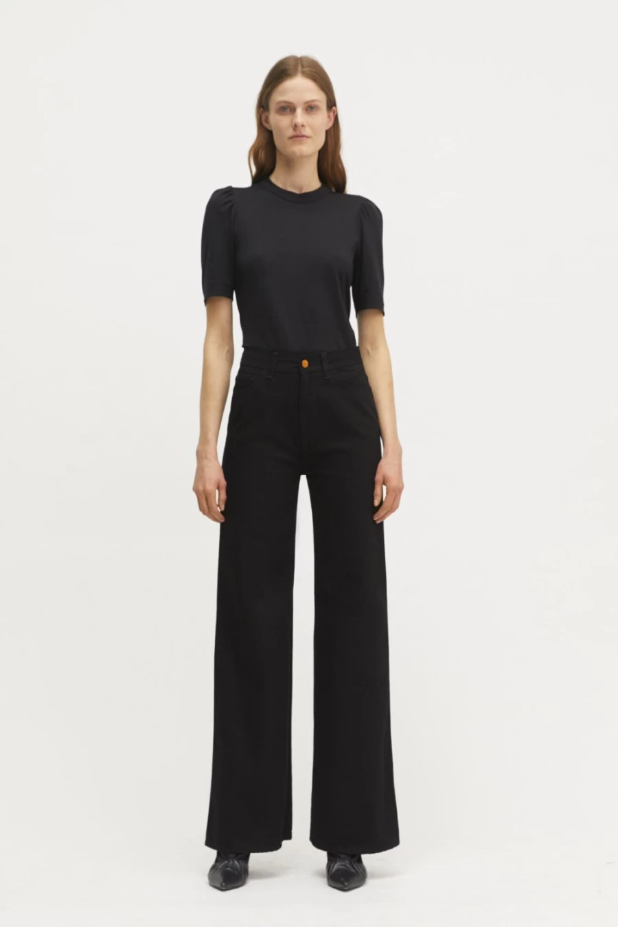Rodebjer Women's Black Hall Denim Jeans - Stylish High-Waisted Slim Fit Pants