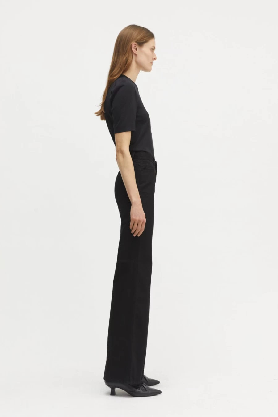 Rodebjer Women's Black Hall Denim Jeans - Stylish High-Waisted Slim Fit Pants