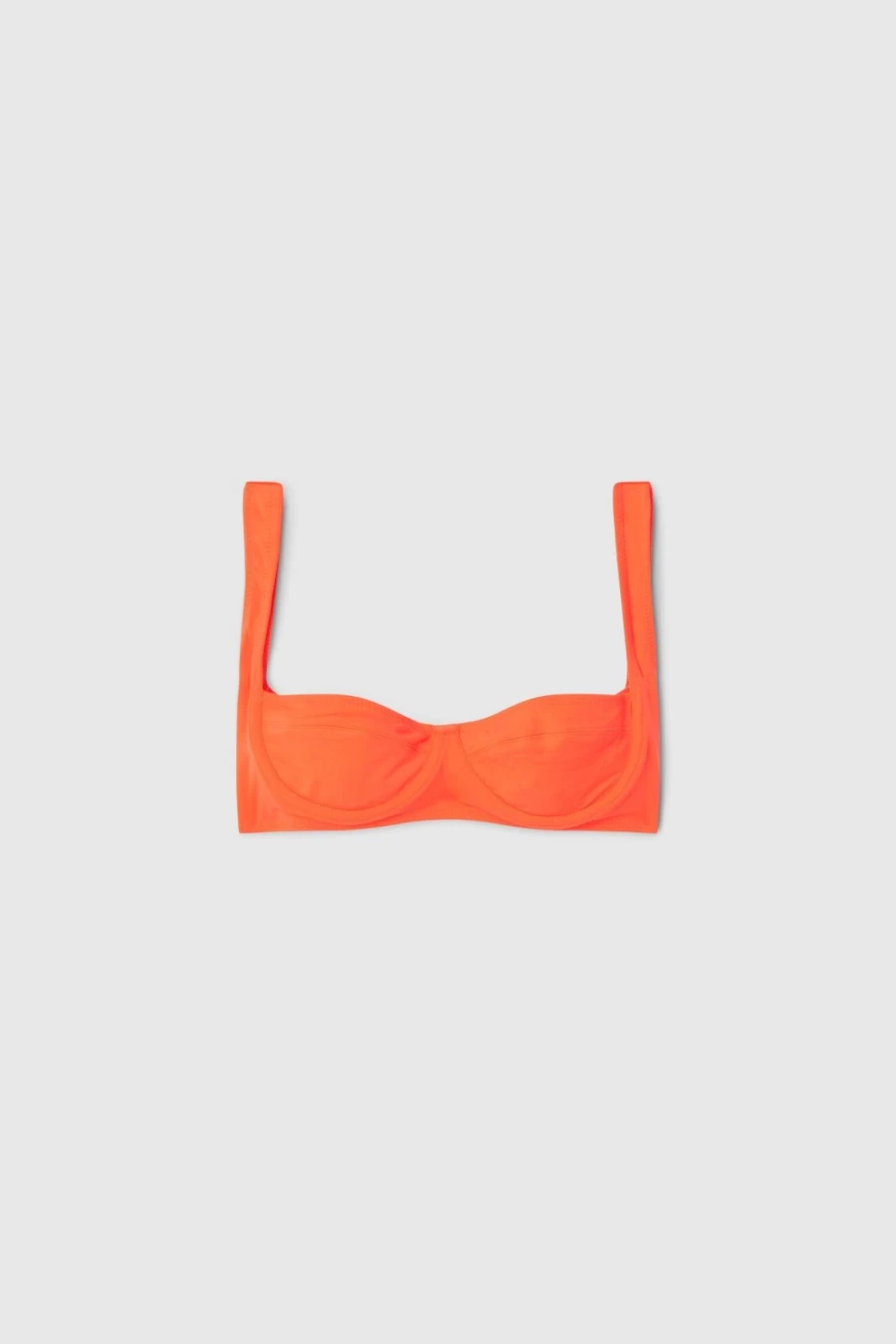 Rodebjer Women's Pointbreak Bikini Top in Hot Tangerine - Stylish Swimwear for Summer